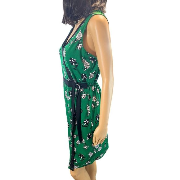 (6 for $25) Adrienne Vittadini Sleeveless Faux Surplice Dress Size Small - Picture 3 of 6